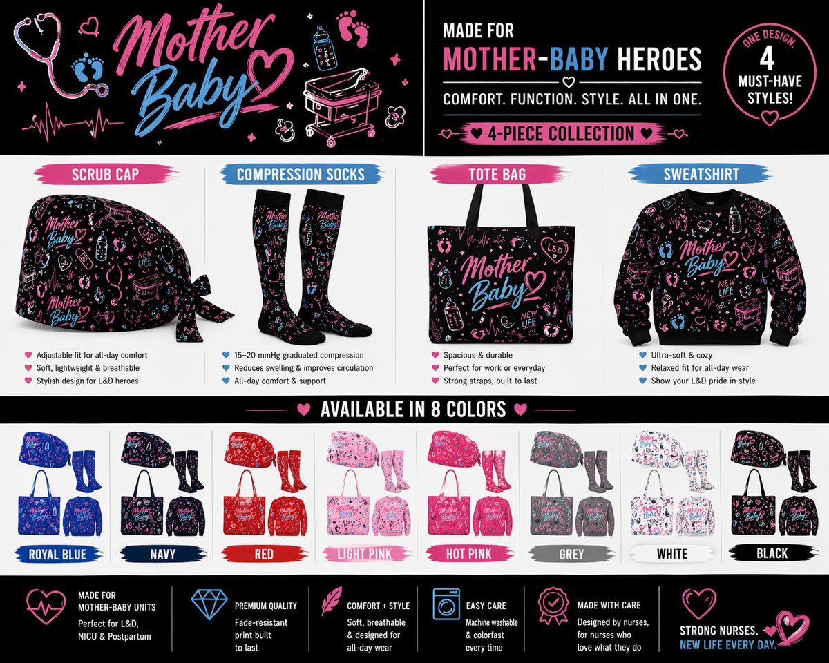 Mother Baby – L&D scrub Cap
