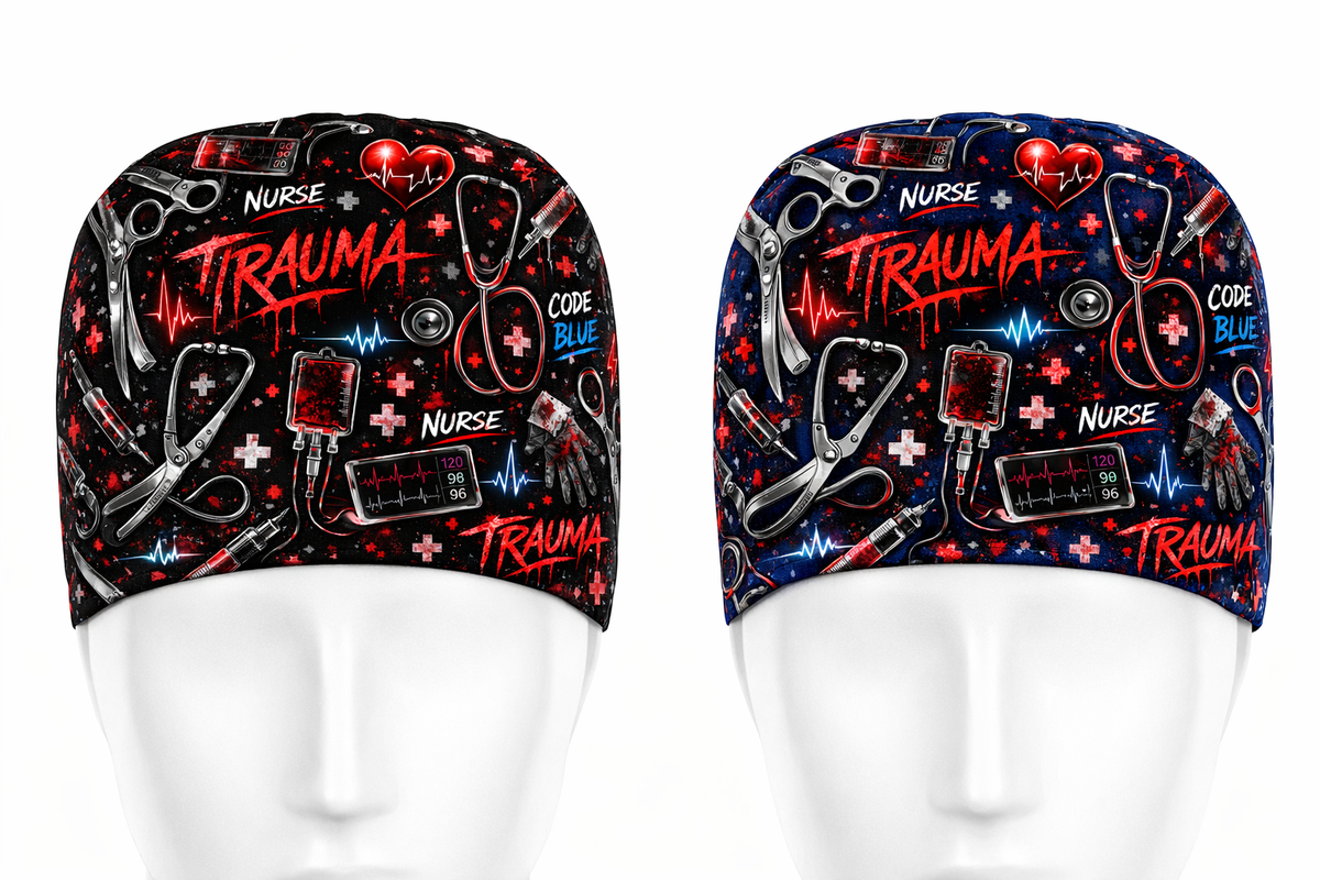 Trauma Mode Nurse Scrub Cap