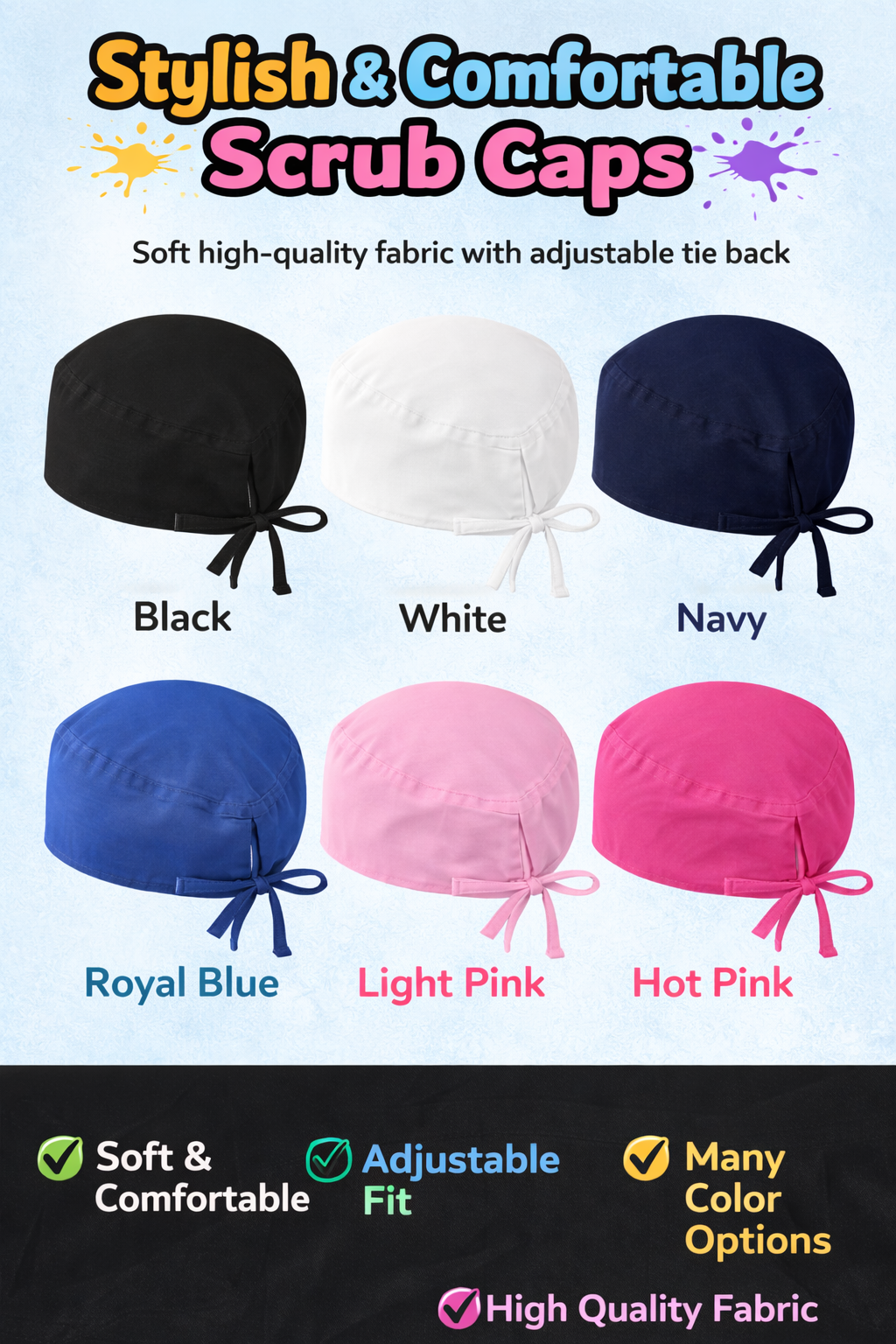 Trauma Mode Nurse Scrub Cap